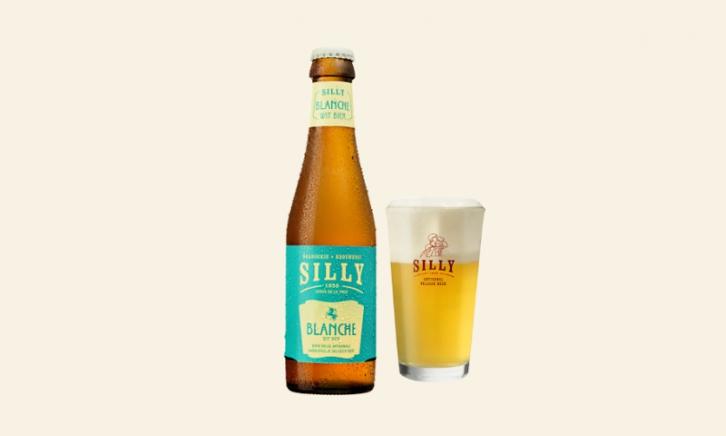 Blanche de Silly flesje en glas Blanche de Silly flesje en glas